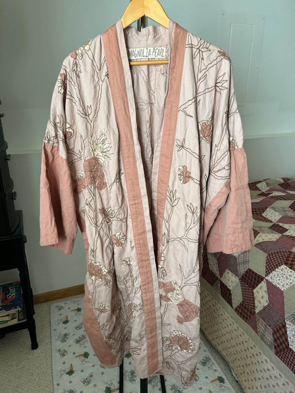 Magnolia Pearl Lilikoi Kimono Embroidered Floral Jacket